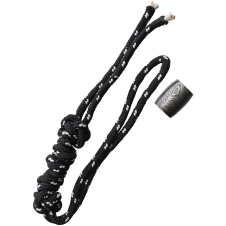Bead Lanyard Black/White