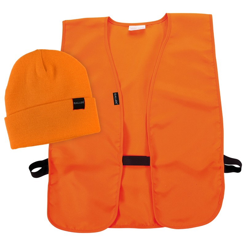 Allen 2394 Safety  VestCap Combo Orange Polyester