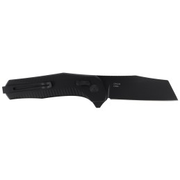 S.O.G SOG12020143 Diverge XR Folder 3 Folding EDC Plain Black PVD D2 Steel Blade Black Scaled Aluminum Handle