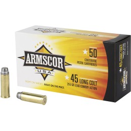 Armscor FAC45LC1N USA  45Colt 255gr Lead 50 Per Box8 Case