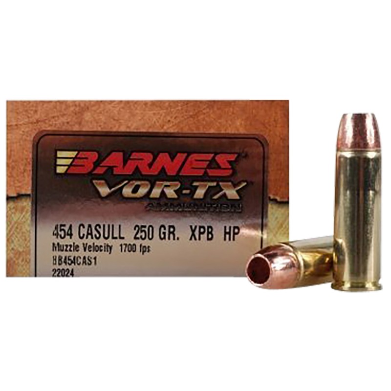 Barnes Bullets 22024 VORTX Handgun 454Casull 250gr Barnes 20 Per Box10 Case