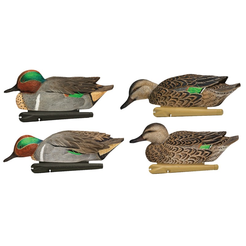 Avian X AVXAVX8081 Topflight Green Winged Teal Floating MultiColor  6 Pack