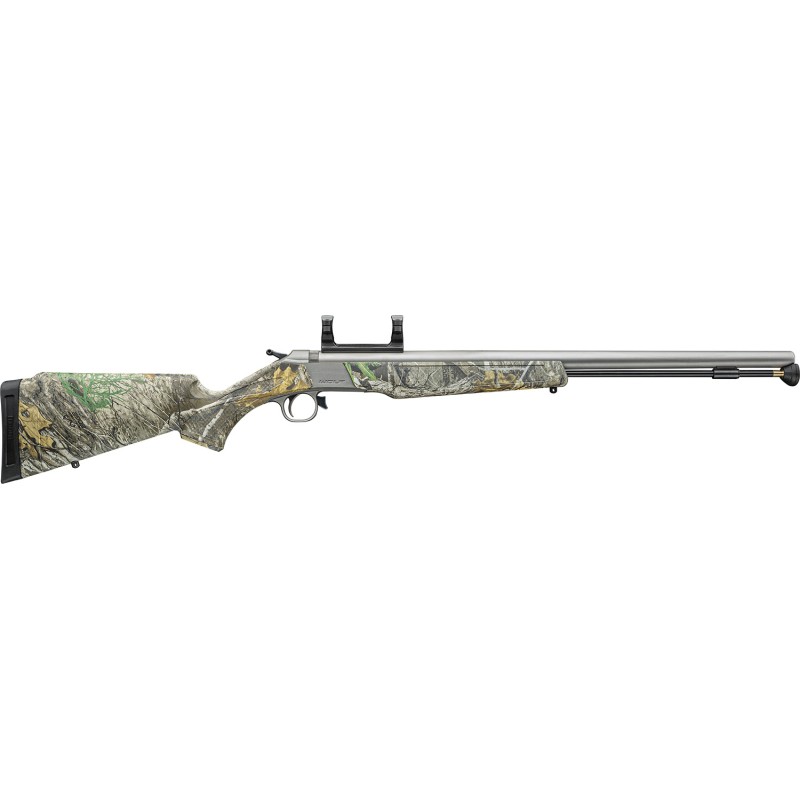 CVA PR2118SM Wolf V2 50 Cal 209 Primer 24 Matte Stainless Steel Barrel Realtree Edge Fixed Synthetic Stock Worn Stock Marked Up