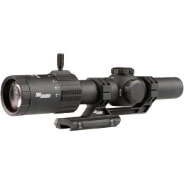 Sig Sauer ElectroOptics SOTM61001 TangoMSR LPVO SFP Black 16x24mm 30mm Tube Illuminated BDC6 Reticle Features Throw Lever