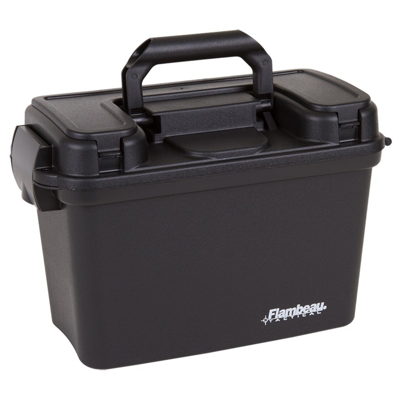 Flambeau 6430SD Tactical Dry Box Removable Tray  Storage Compartment Black Polymer