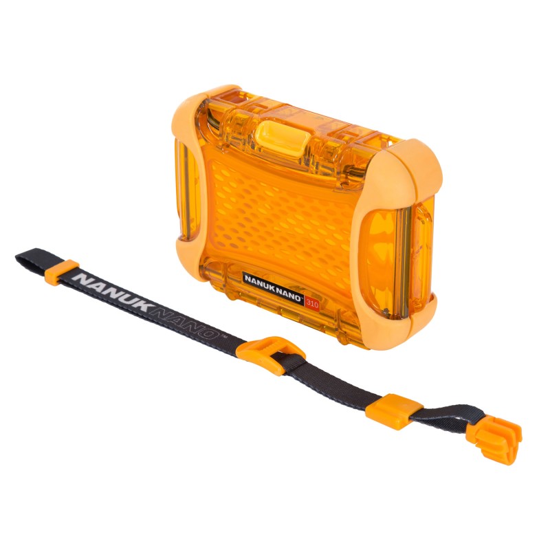 Nanuk 3100003 Nano 310 Orange Polycarbonate w PowerClaw Latches Includes Carry Strap