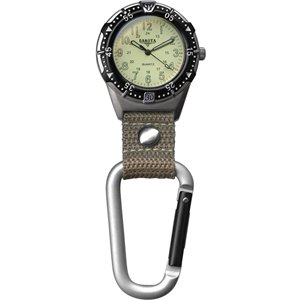 Back Packer Clip Watch Tan