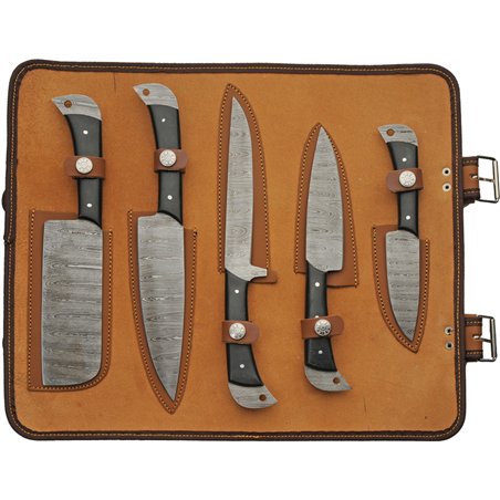 Kitchen Knife Set with Roll