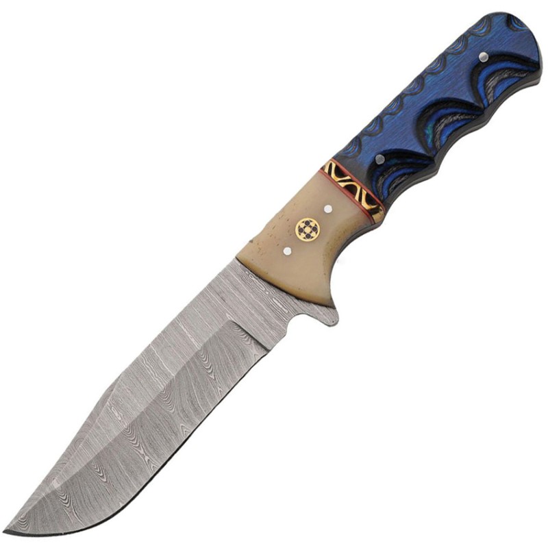 Fixed Blade Blue Wood