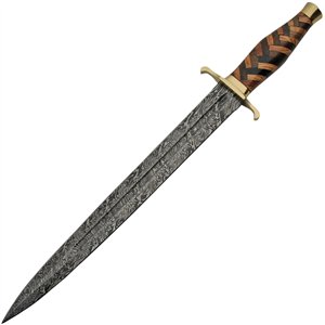 Braided Damascus Sword