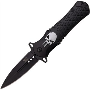 Silver Skull Linerlock