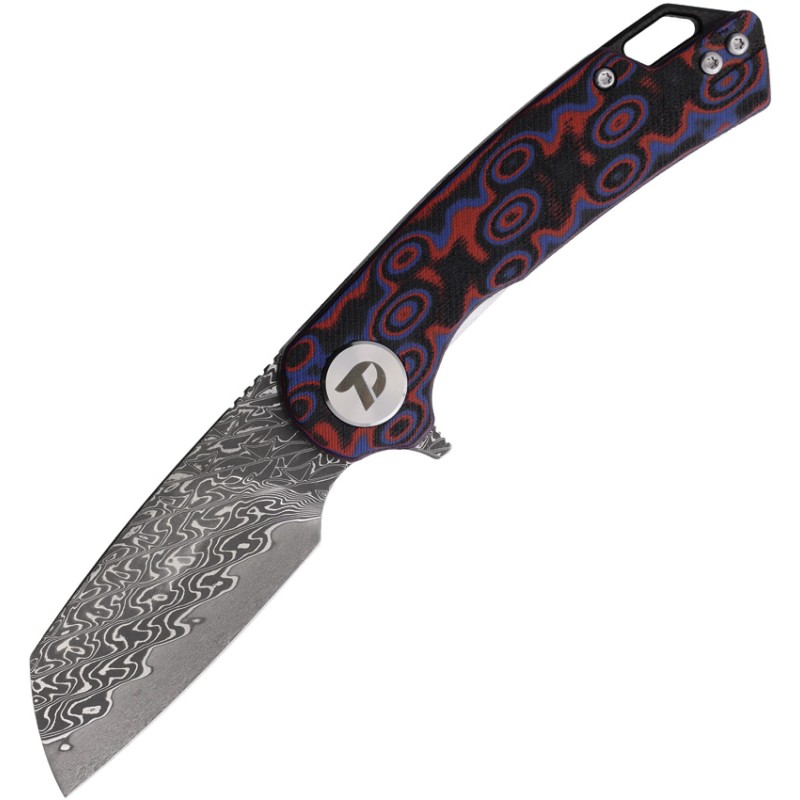 Linerlock Damascus Red