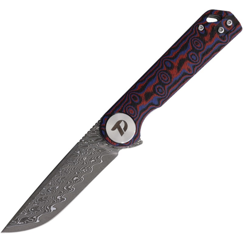 Linerlock Damascus Red