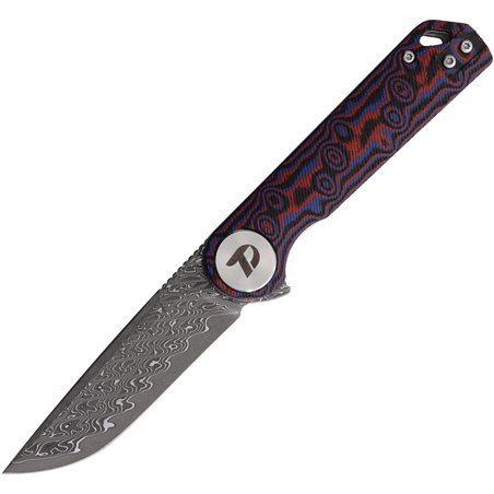 Linerlock Damascus Red