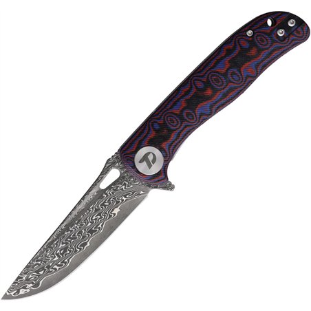 Linerlock Damascus Red