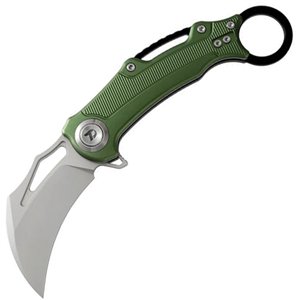 Button Lock Karambit Green