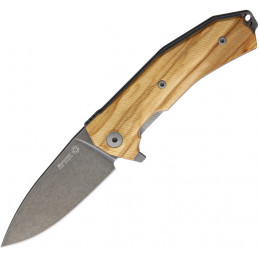 KUR Linerlock Olive Wood