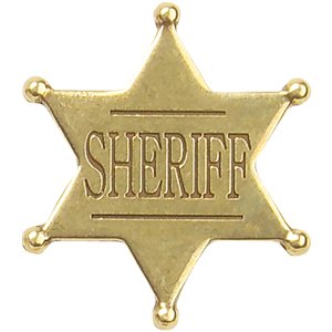 Deluxe Western Sheriff Badge