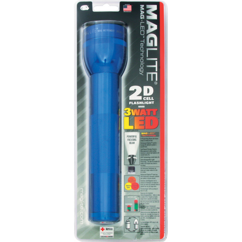 2D Cell Flashlight Blue