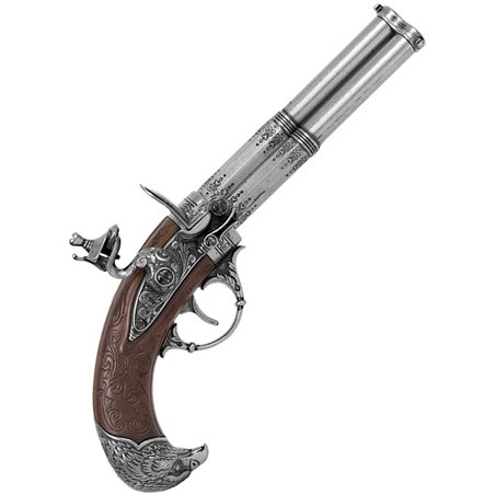 Revolving 3 Barrel Flintlock
