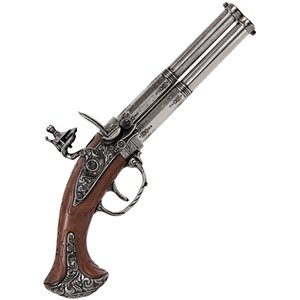 French 2 Barrel Flintlock