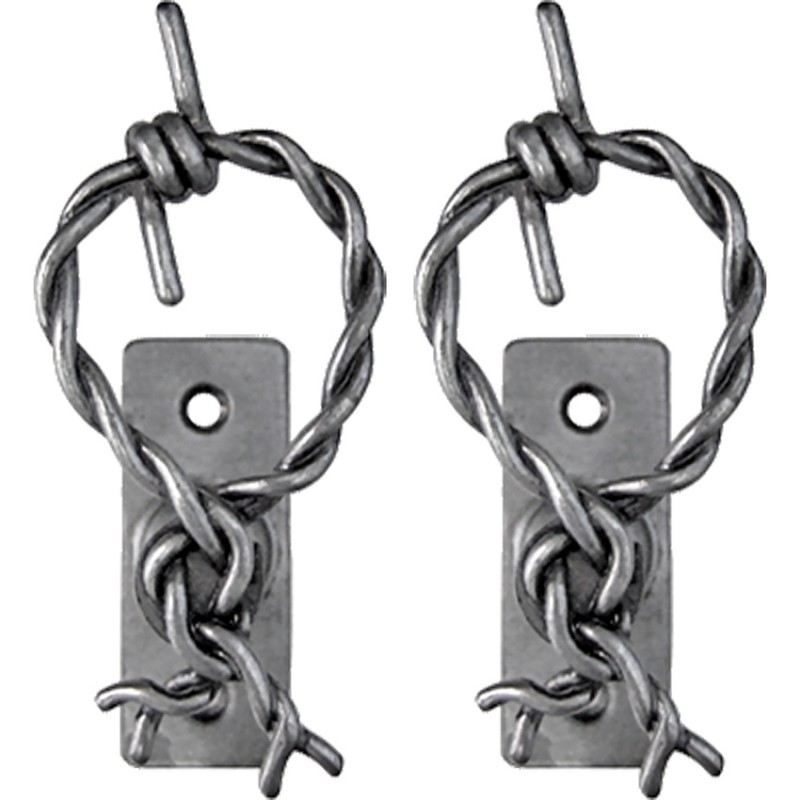 Barbed Wire Hanger Pair