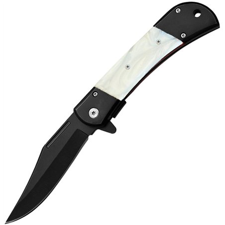 Linerlock A/O Faux Pearl/Black