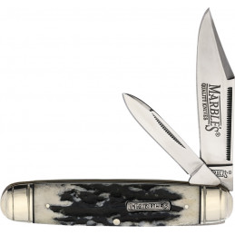 Cattleman Black Stag Bone