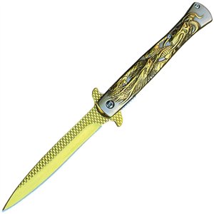 Stiletto Linerlock A/O Gold