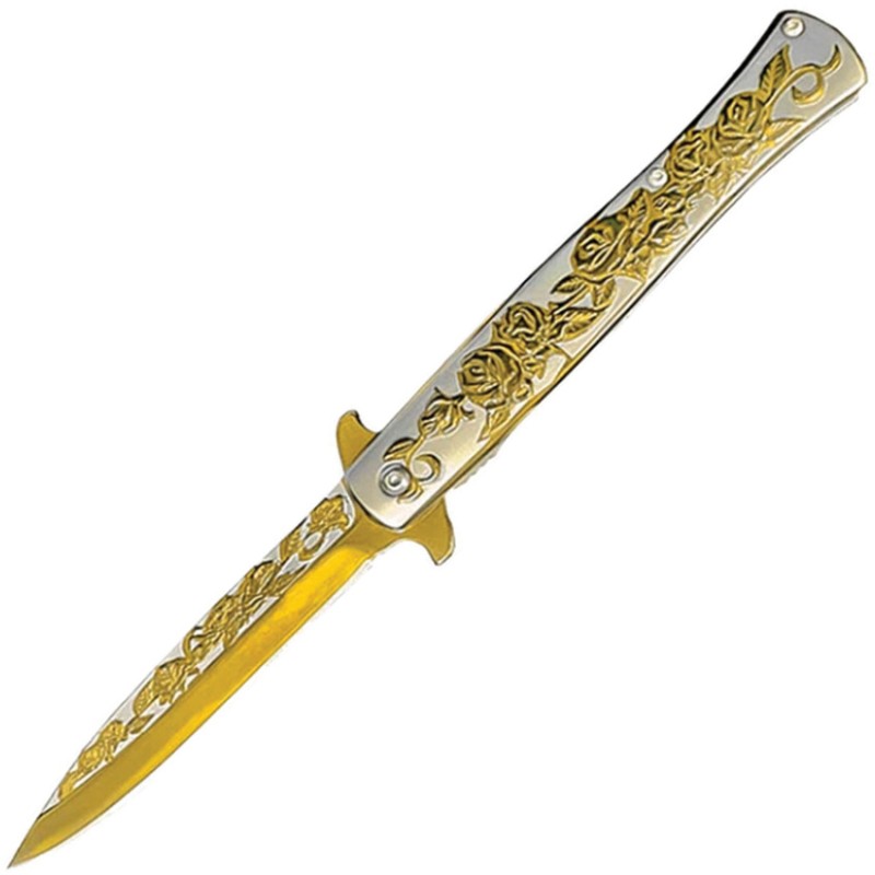 Stiletto Linerlock A/O Gold