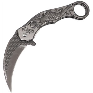 Mermaid Karambit Linerlock Gry