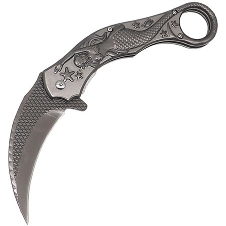 Mermaid Karambit Linerlock Gry