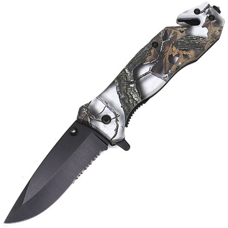 Linerlock A/O Black Camo