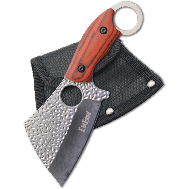 Fixed Blade Cleaver Brown