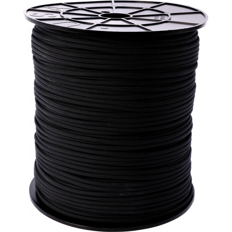 Parachute Cord Black Spool