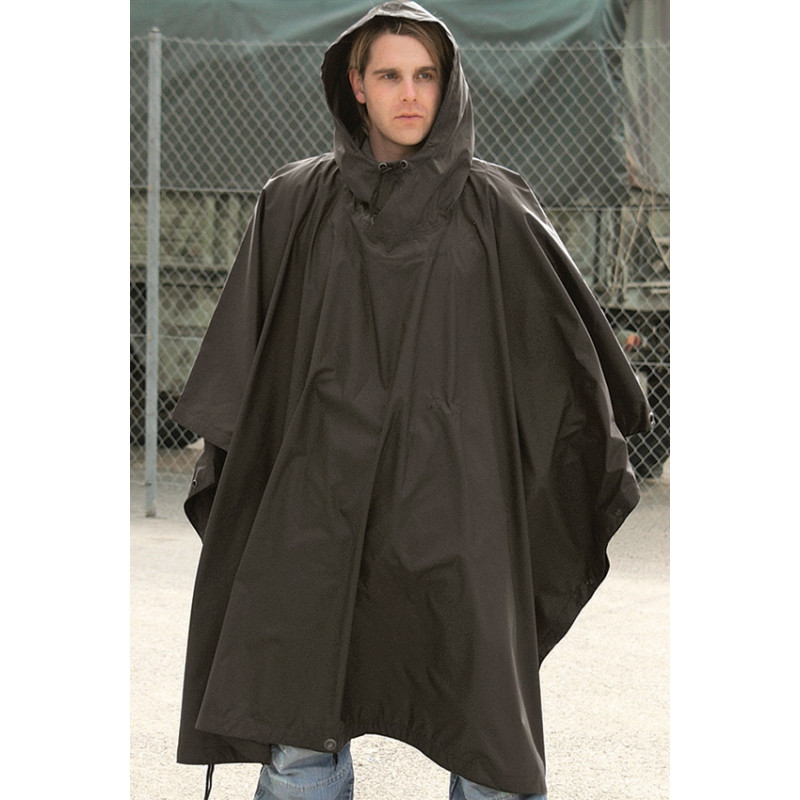 Mil TecBlack Ripstop Poncho