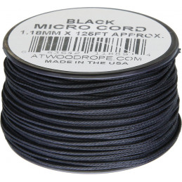 Micro Cord 125ft Black