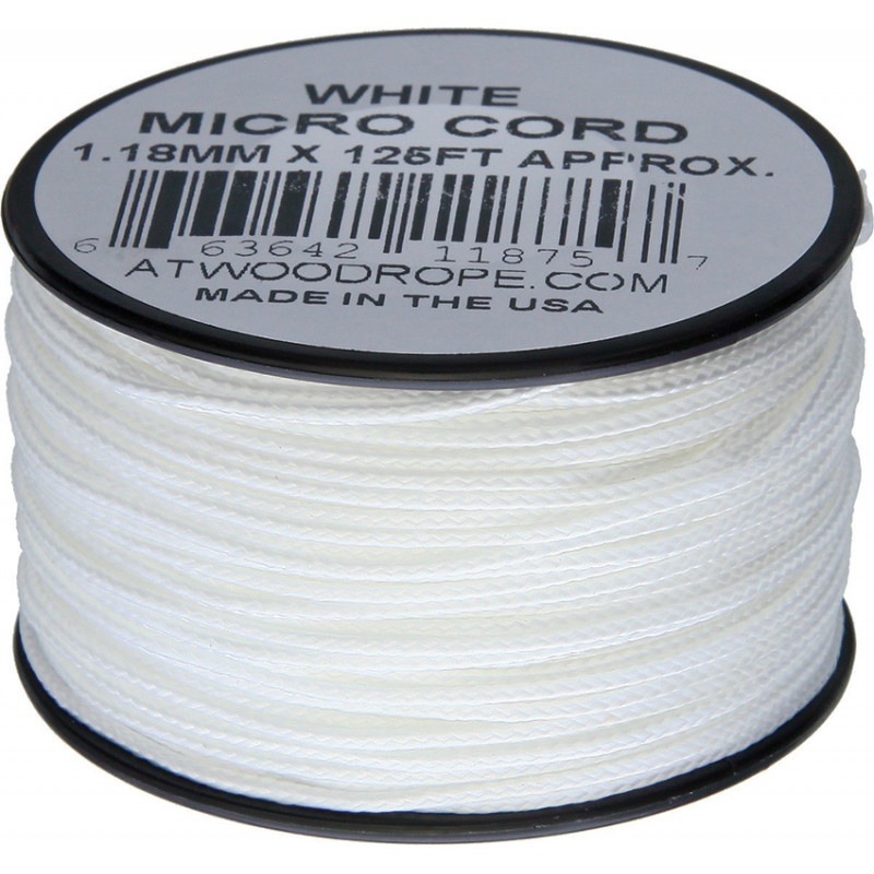 Micro Cord 125ft White