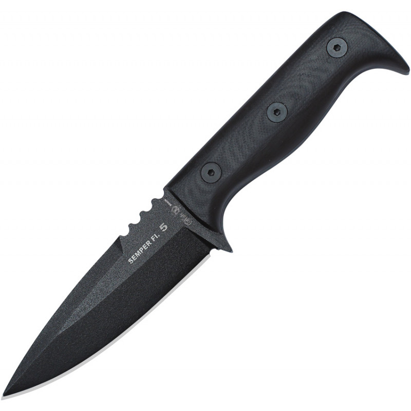 Semper Fi 5 Fixed Blade Black