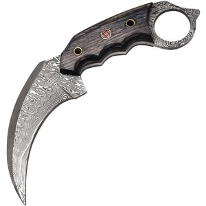 Damascus Karambit Black