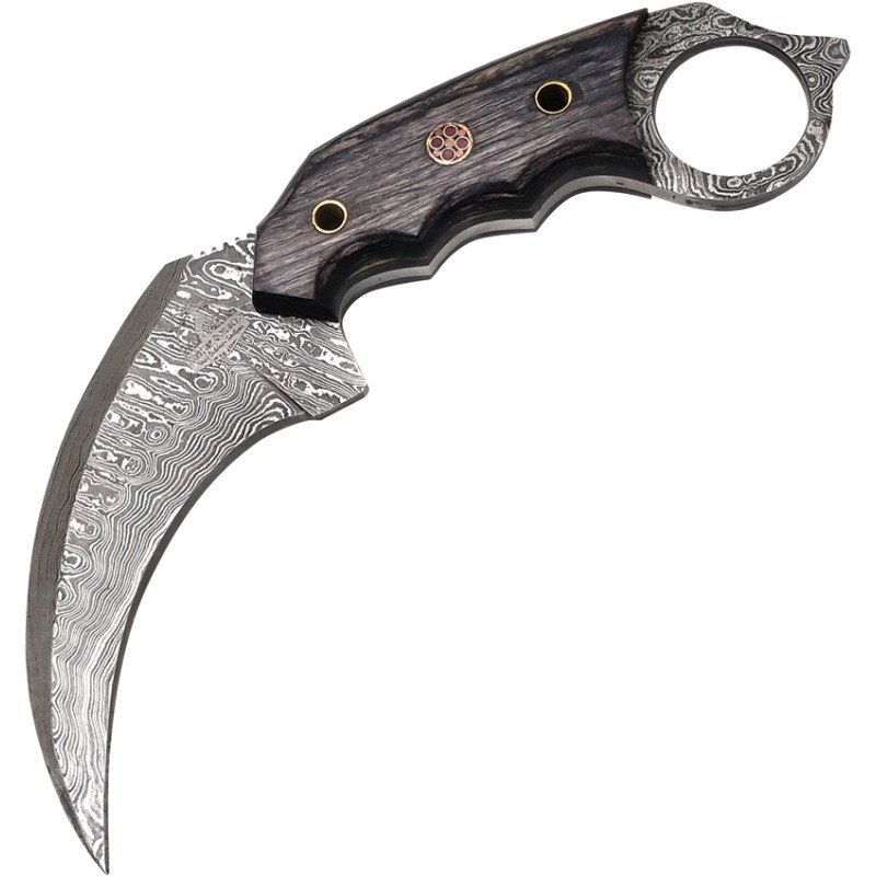 Damascus Karambit Black