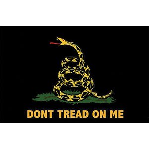 Black Gadsden Flag