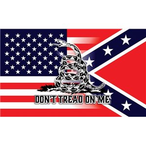 USA & Confederate Flag