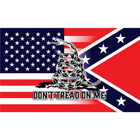 USA & Confederate Flag