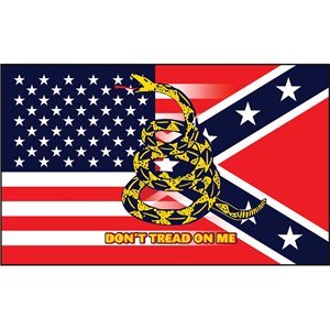 USA & Confederate Flag