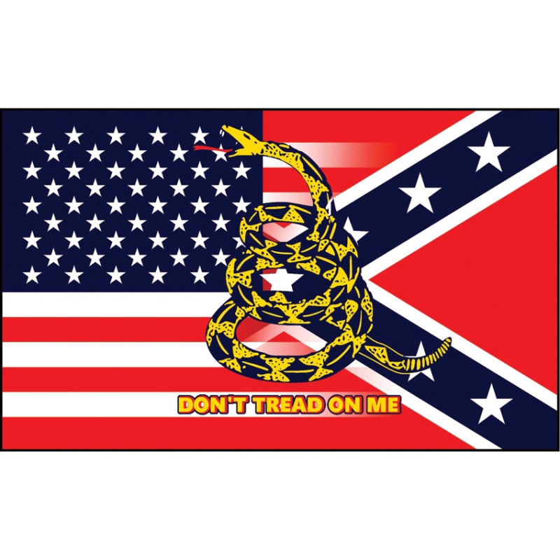 USA & Confederate Flag