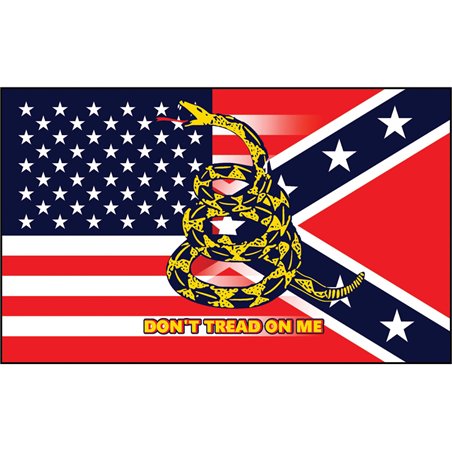 USA & Confederate Flag