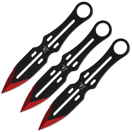 Throwing Knife Set Red