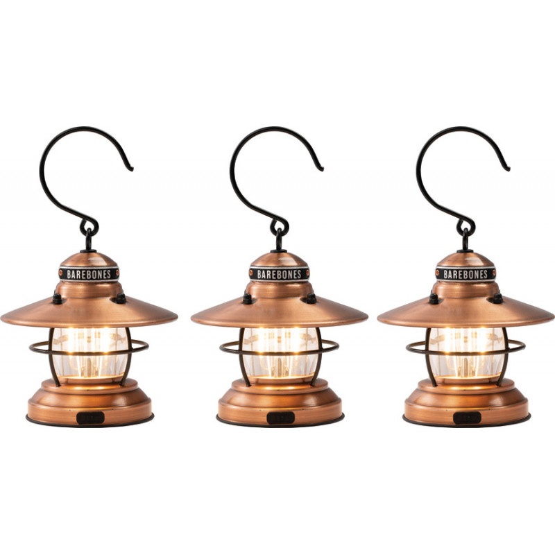 Edison Mini Lantern Copper 3pk