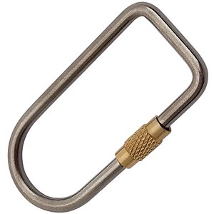 Ti Flat Oval Keyring